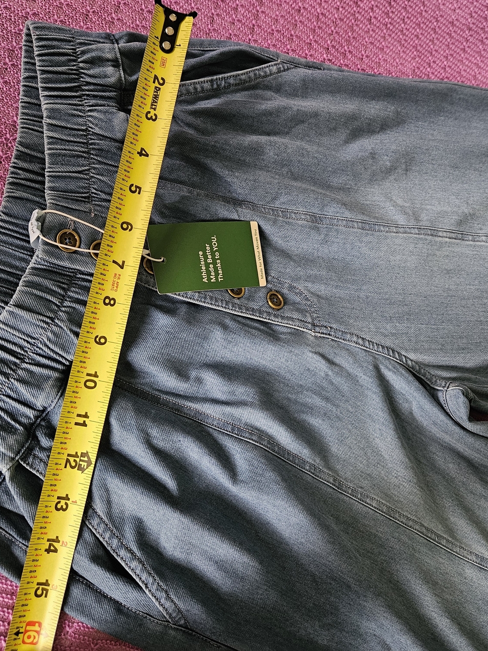 HALARA Light Blue Wide-Leg Button-Front Denim Pants - Picture 5 of 9